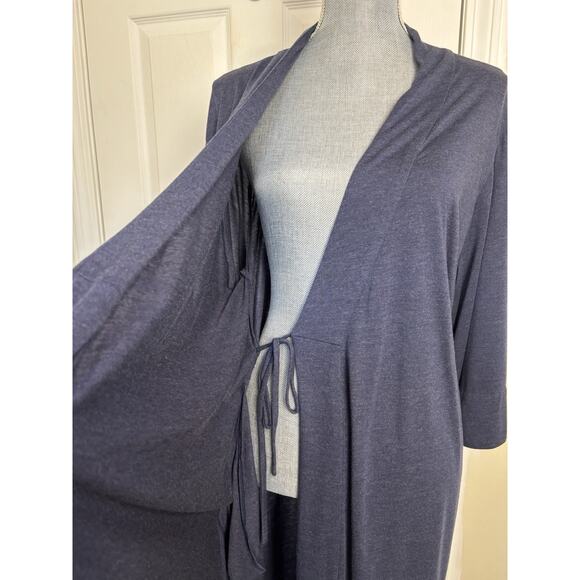 Natori Shangri-La Tencel Robe Women’s Size Medium Modal Blue Kimono Sleepwear - Picture 8 of 10